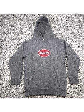 Ouray Sportswear Youth L Audi Hoodie Gray Graphic Pullover Colorado Sweatshirt
